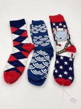 Trio de paires de chaussettes fun