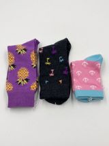 Lot de 3 paires de chaussettes femmes