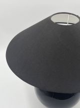 Lampe en céramique noire design