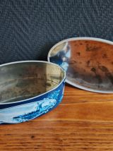 Boite Droste's Cacao hollandaise ovale en métal Rosenberg