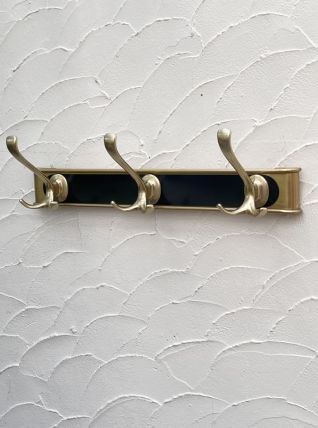 Portemanteau en aluminium doré 