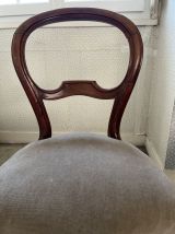 2 chaises style Louis Philippe, TBE