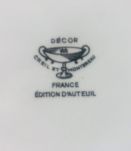 6 Assiettes porcelaine, Creil Et Montereau.