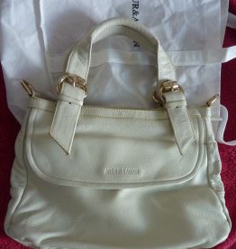 Sac cuir blanc écru Arthur &amp; Aston