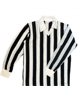 Polo vintage rayures noir et blanc 