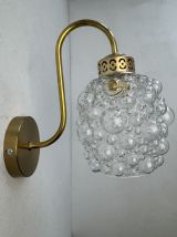 LOT 3 ANCIENNE APPLIQUES EN VERRE BULLE 
