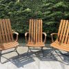 Fauteuil de jardin vintage bois massif