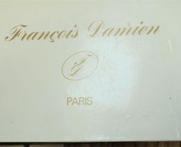 Parure de lit de luxe brodée 2 personnes, coton  bleu 