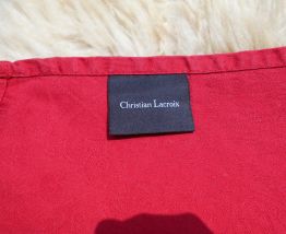 ENSEMBLE DE  etiquette 12 serviettes coton bordeaux neuf 