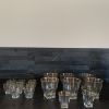 Lot verres avec liseré doré 
