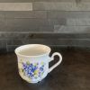 6 tasses porcelaine fine de Bohème 