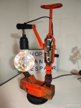 Lampe à poser artisanale recyclage déco