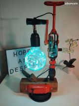 Lampe à poser artisanale recyclage déco
