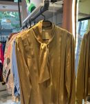 Blouse satinée doré vintage 