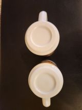 Duo de grandes choppes vintage en Arcopal - Parfait état