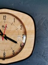 Horloge formica vintage pendule murale silencieuse "Flash"