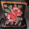 Housse de coussin années 70 en canevas