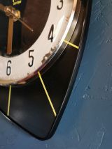 Horloge vintage pendule murale silencieuse années 70 "Japy"