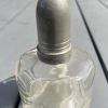 Vintage français : lampe à alcool en verre avec bouchon en é