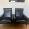Fauteuils Club skaï vintage années 50/60