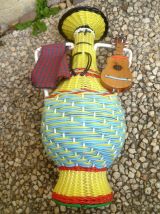 Bouteille scoubidou, vintage 