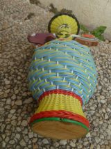 Bouteille scoubidou, vintage 