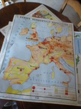 Carte pédagogique France- Europe occidentale