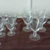 Lot 19 verres en cristal décor trèfle vintage