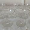 Lot de 8 coupes à champagne en verre.