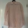 Chemise Kiton rose saumon à rayures rétro