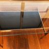 Bureau Art Deco Verre et Ebene Macassar