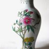 Vase décoratif vintage asiatique Chine. Joli décor fleuri - 