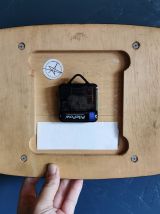 Horloge vintage pendule murale silencieuse années 70 Vedette