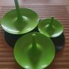 Plats de service plastique vert (lot de 3 empilables)