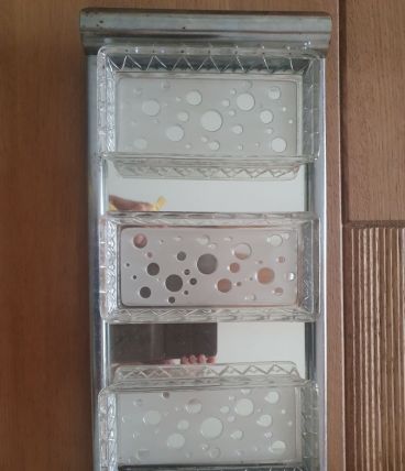 Plateau métal avec 3 raviers en verre