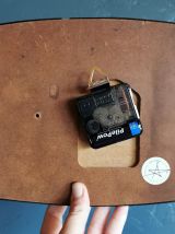 Horloge vintage pendule murale silencieuse Bleu orange vert