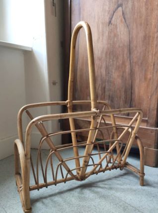 Porte revue en bambou Années 60