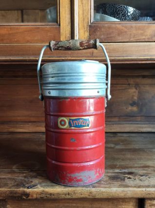 Ancien thermos en tôle INVAR (années 50/60)