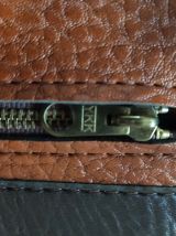 Sac de voyage  vintage YKK en simili cuir