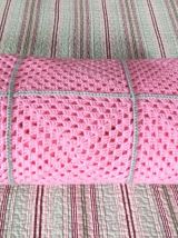 Couvre lit en laine crochetée (fait main) 240 x 180 cm
