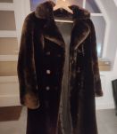 Manteau véritable fourrure
