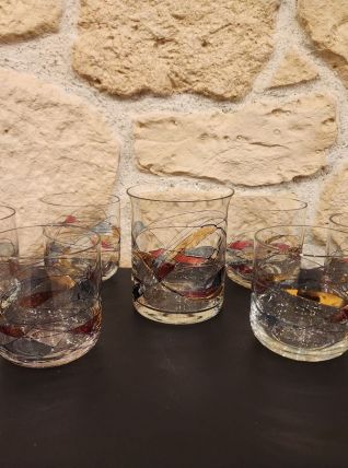 Service apéritif vintage – Cristal de Paris style –