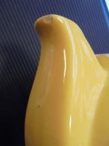  Théière vintage jaune 