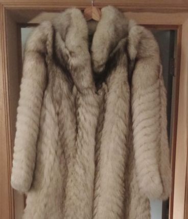 Long Manteau vraie fourrure