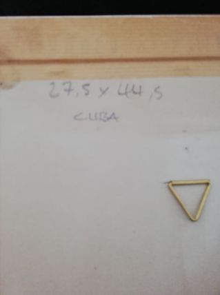 Cadre décoratif avec une feuille de tabac de CUBA 