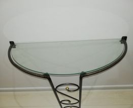 Console d'entrée en métal et glace - 