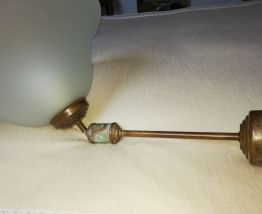 Lustre opaline année 70
