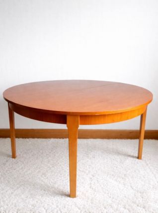 Table ronde danoise extensible 1960 