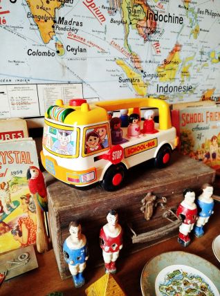 Jouet Bus scolaire vintage | Playwell | Jeu collection retro