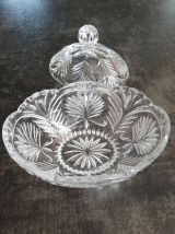 Bonbonnière en cristal de Pologne. 